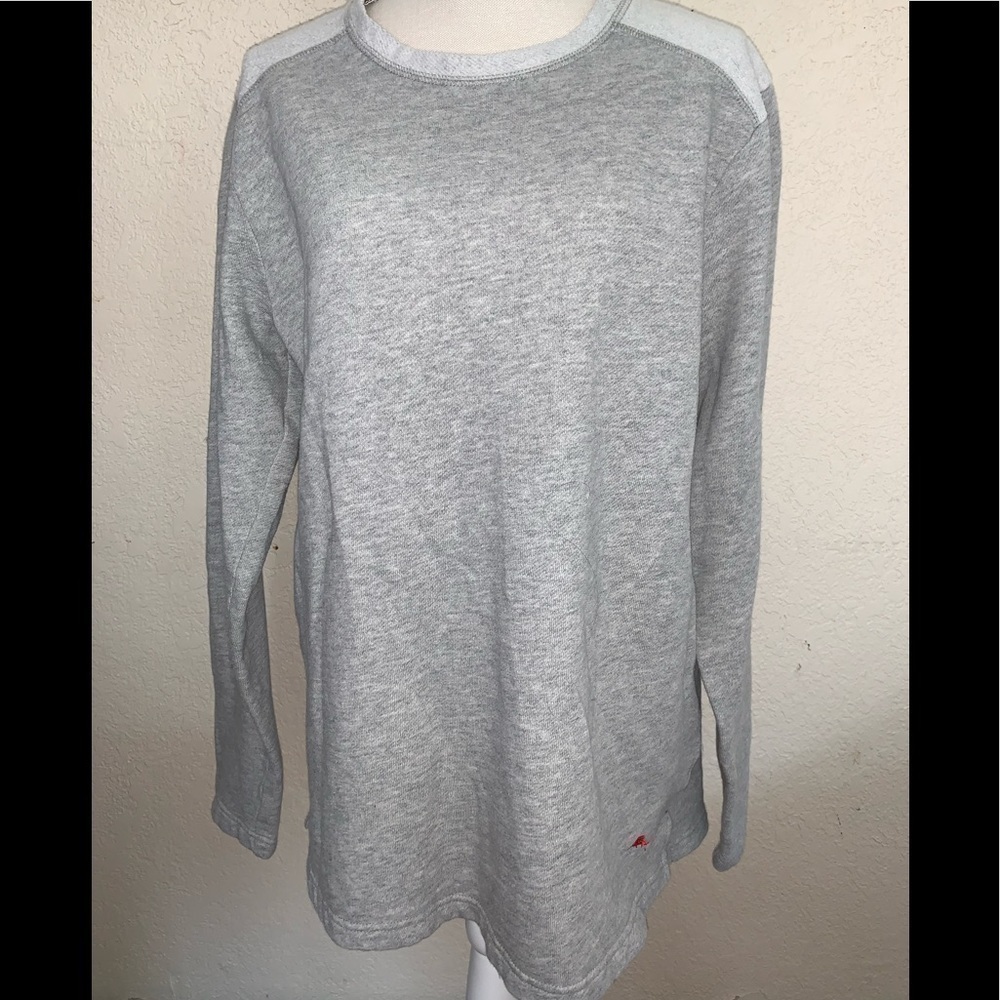 𝅺TOMMY Bahama Heather Grey Lounge Sweatshirt Zx